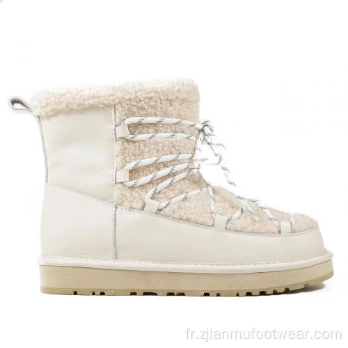 Bottes de peau de mouton australien chaleureusement luxueuse